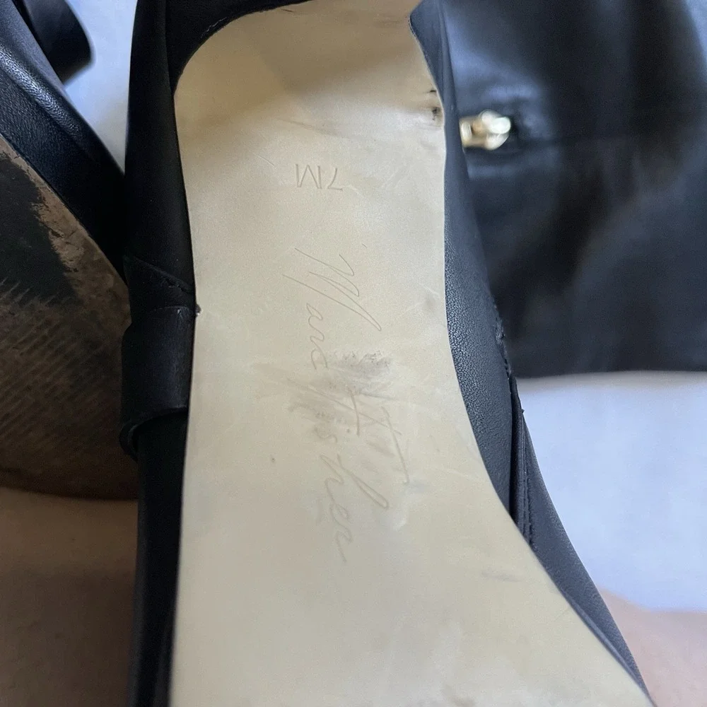 Women's Thin High Heel Boots,Leather Platform, Size 7 - Picture 9 of 9